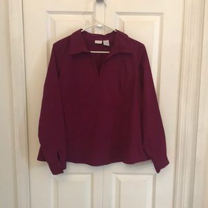 In Due Time Purple Maternity Shirt